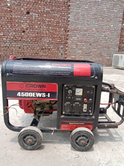 CROWN 4500EWS-1 Petrol Generator | Heavy Duty | Excellent Condition