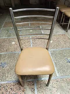 06 Steel Dining Chairs with Cushions for Sale 0325-8496879