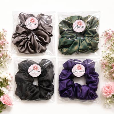 Aima's Scrunchies. . . . . . . . Pack of 4