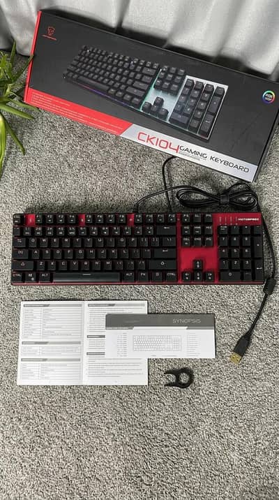 moto speed keyboard mechanical RGB RED COLOR