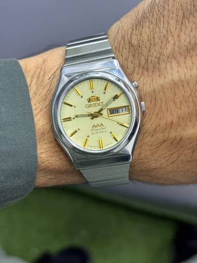 Orient AAA Crystal 21 Jewels Automatic – Vintage Japan 