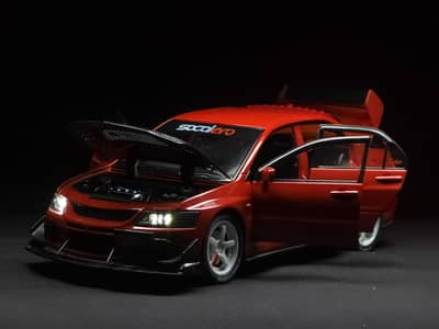 Modified Mitsubishi Lancer Evolution (Evo) 1:24 Diecast Car