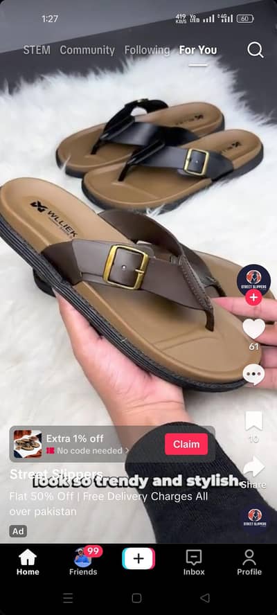 sliper chappal size issue