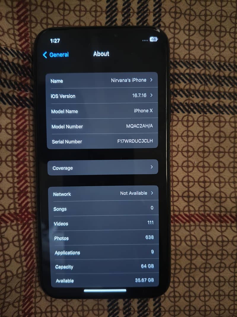 Apple iPhone X 7
