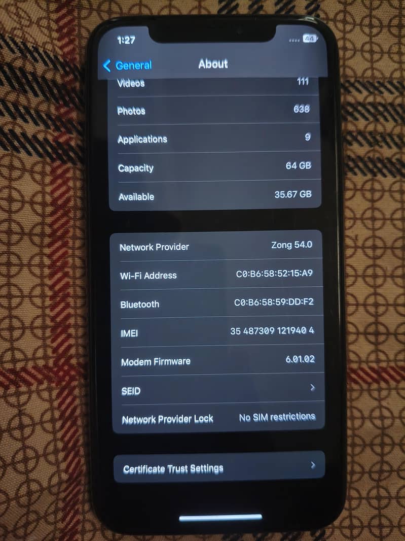Apple iPhone X 8