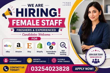  Female Staff Required – Join Our Team!