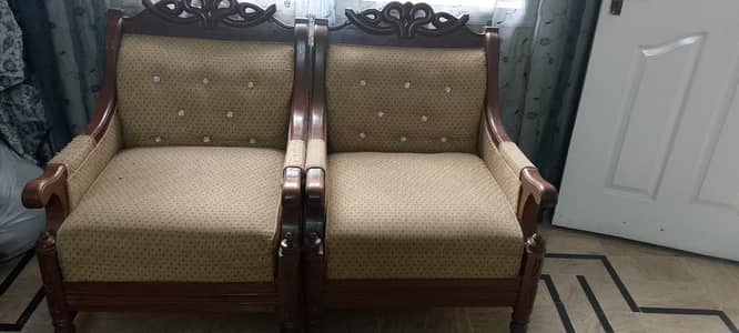 wood sofa
