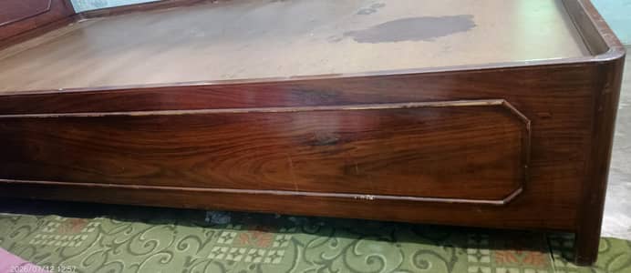 Pure wood Single bed