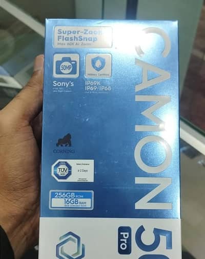 Tecno CAMON 50 pro 8/256 new box pack