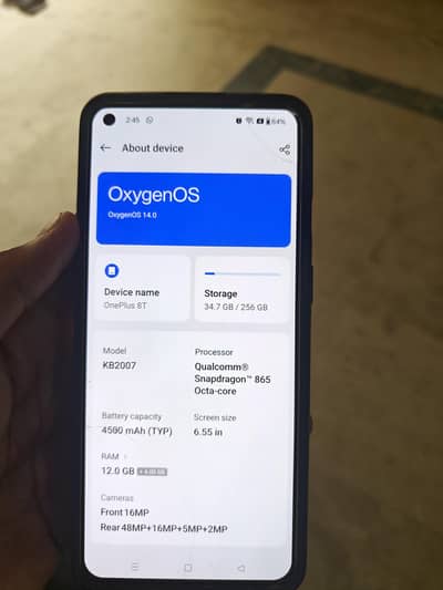 One Plus 8T (12/256)