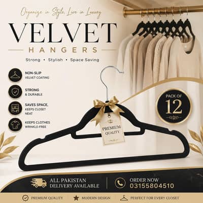 Velvet Hangers Pack of 12