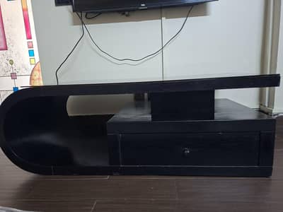 beautiful deaign coffee table with draw and removable glass on top