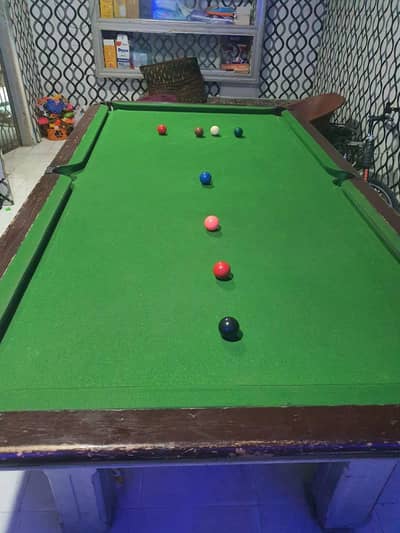 Snooker Table 6x3 ft with Full Ball Set - Jhelum