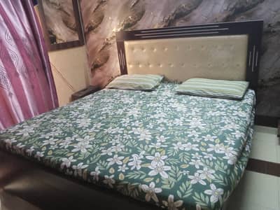 bed and wardrobe
