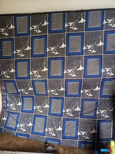 wooden bed full size with mattress condition 10/9