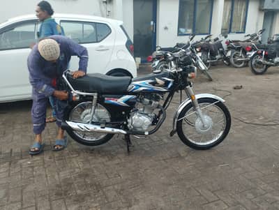 Honda CG 125 Black Colour With Golden No # TPL Insurance