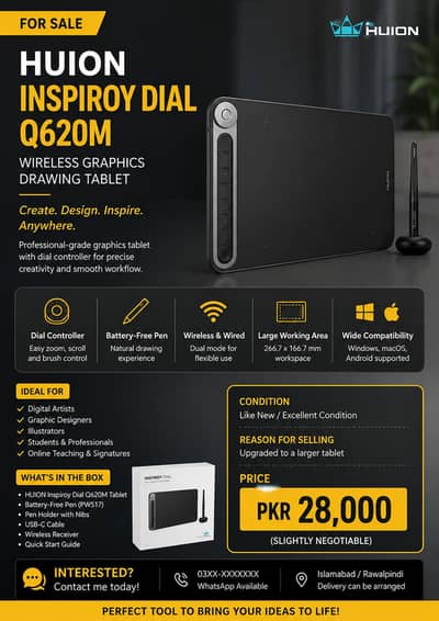 Huion Inspiroy Dial Q620M