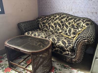 Wood Sofa Seater sett