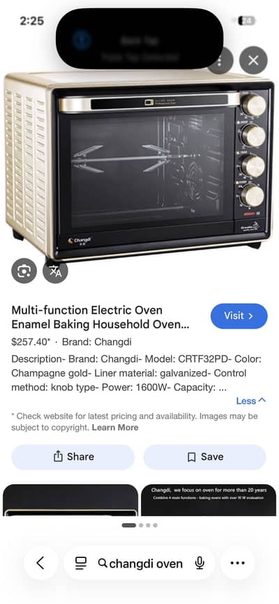 Changdi brand imported  Electric oven in perfect condition