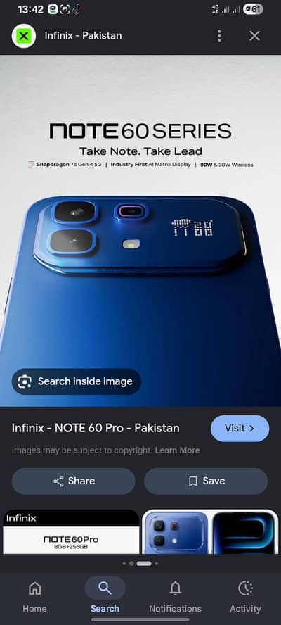 Infinix Note 60 pro 8gb 256gb