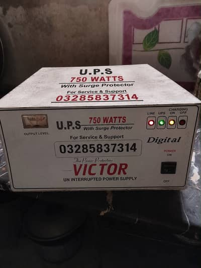 Victor 750W UPS + Exide N130 Plus 130Ah Battery/Good Conditioni