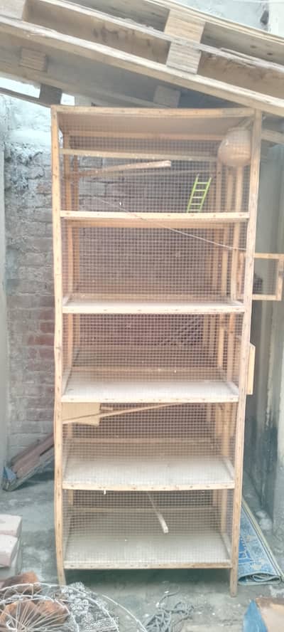 wooden cage