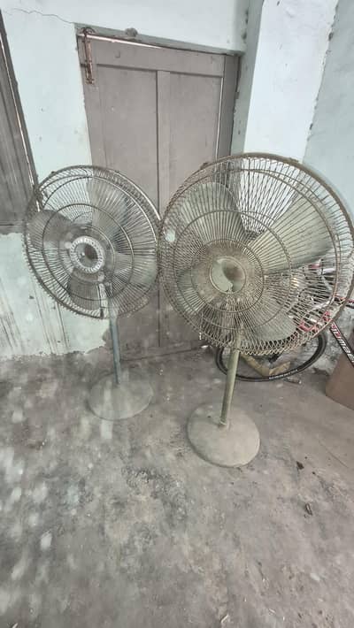 ​2x Original Royal & Pak Pedestal Fans 24" - 100% Pure Copper