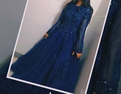 Barbie frock blue in colour
