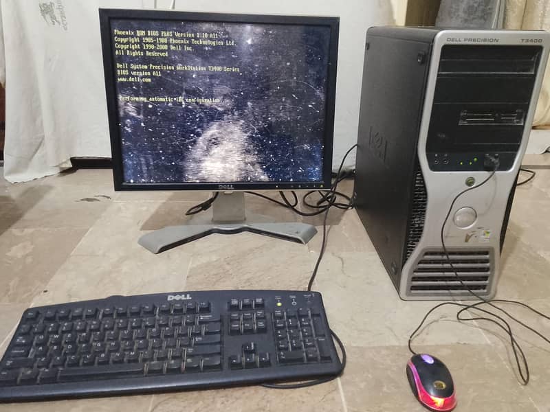 CPU DELL PROCESSOR 13400 TV SCREEN KEYBOARD MOUSE ALL COMPUTER SET 0