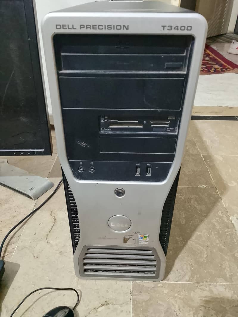CPU DELL PROCESSOR 13400 TV SCREEN KEYBOARD MOUSE ALL COMPUTER SET 1