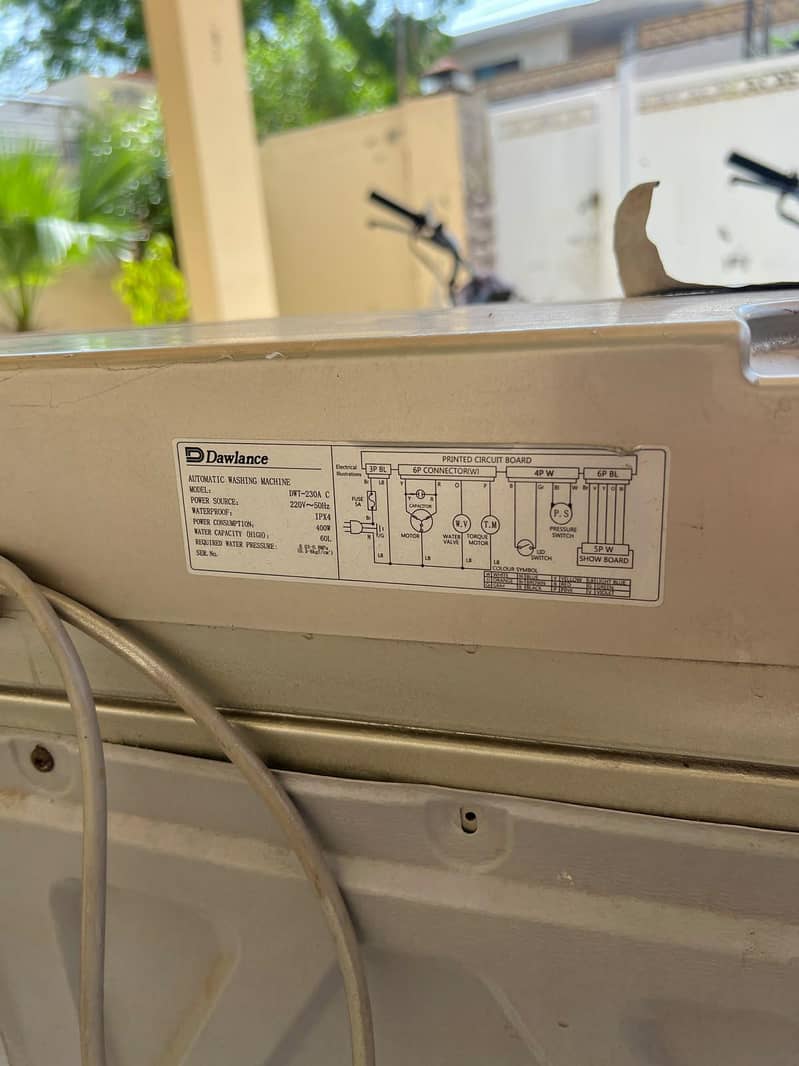 Dawlance model 230 washing machine fully automatic 4
