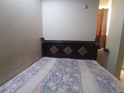 bed with mattress
