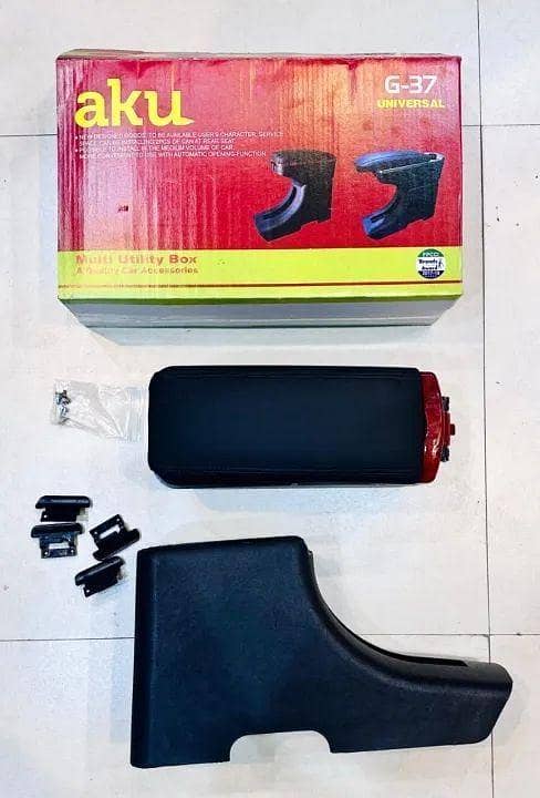CAR ARM REST MULTI UTILITY BOX SLIDING FOR MEHRAN, COURE, ALTO 1000CC AND SANTRO BLACK REAR SEAT AUTOMATIC OPENING FUNCTION MORE CONVENIENT TO USE EASY TO INSTALL