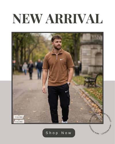 Men Brown Polo Track Suit with Nike Logo
