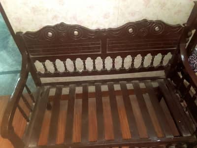 wooden sofa set
