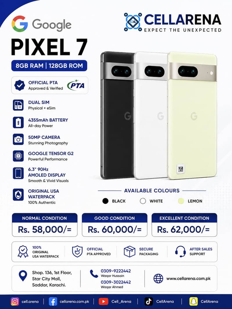 GOOGLE PIXEL 7 - CELLARENA 0