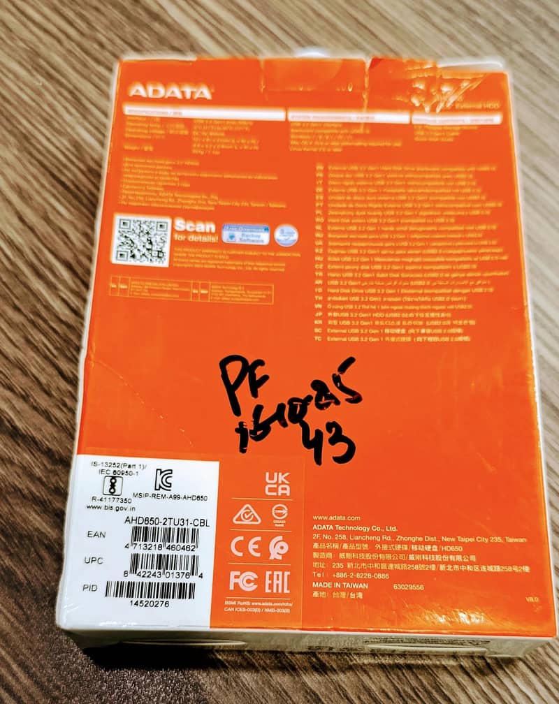 ADATA External Hard Drive 2TB 1
