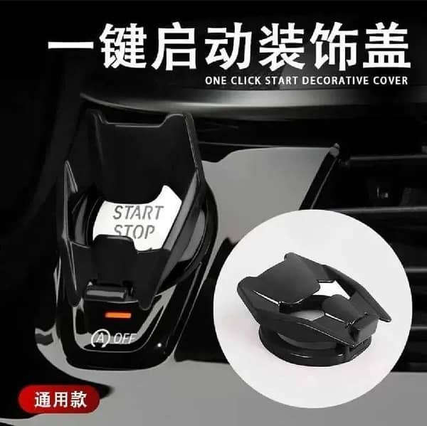 CAR IGNITION PUSH START STOP BUTTON COVER BATMAN RED AND BLACK ELEGANT LOOK CAR IGNITION