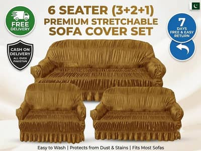 Elastic Sofa Covers Set 5 Seater 6 Seater