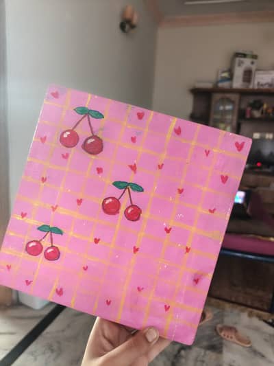The beautiful canvas drawing