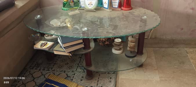 used sofa set 7 seater with glass table