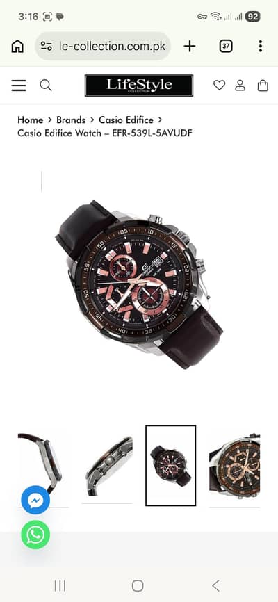 i want to sell my new Casio Edifice watch with box