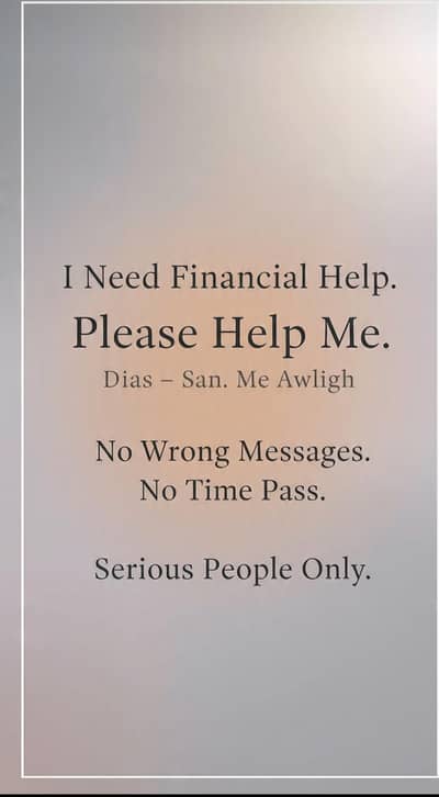 i need financially help