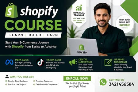 Shopify store designer and meta adds specialist