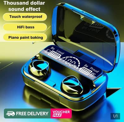 M10 TWS Wireless Earbuds - LED Display - Bluetooth 5.3