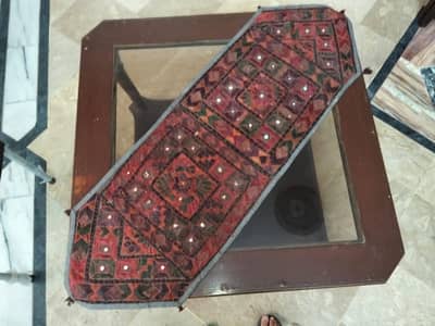 Modern TV Cabinet with Embroidered Table Runner | Home Furniture