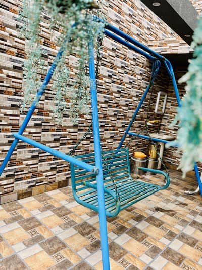Bench style iron swing.