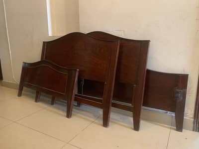 2 Single Beds for sale - High quality wood - Good Condition