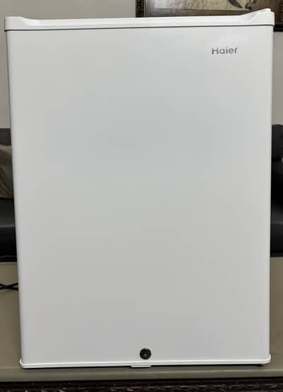 Haier mini bedroom refrigerator.