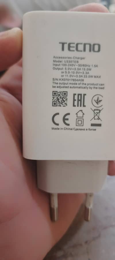 Tecno ka genuine 33 watt ka super fast charging genuine